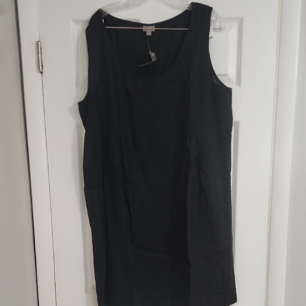 J. Jill Black Sleeveless Dress